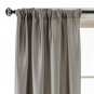 (1) JCPENNEY Studio FINLEY Rod Pocket Back Tab Steeple Grey Curtain 50X84 Panel