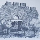 1978 Ltd Ed Signed Roger Savatteri The Dung Gate Jerusalem - Israel Judaica Art 1978 Ltd Ed Signed Roger Savatteri The Dung Gate Jerusalem - Israel Judaica Art