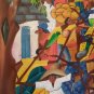 Signed W. Nelson Haitian Art Village Painting Haiti Galeria De Arte Jose Diaz
