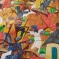 Signed W. Nelson Haitian Art Village Painting Haiti Galeria De Arte Jose Diaz