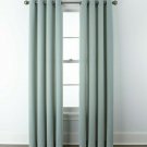 (1) JCPenney Home Arista Mint Light Green Teal Grommet Top Curtain Panel 50 x 84 (1) JCPenney Home Arista Mint Light Green Teal Grommet Top Curtain Panel 50 x 84