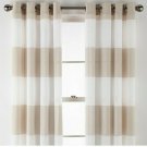(1) JCP Home Metallic Stripe Pebble Beach Grommet Sheer Curtain Panel 50 X 84 (1) JCP Home Metallic Stripe Pebble Beach Grommet Sheer Curtain Panel 50 X 84