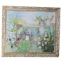 Original Mary Denninger Large Framed Floral Art Portrait Painting Listed Artist