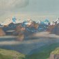 WOW! Hand signed & titled A. Gluck German Landscape Art Antique Print - Germany