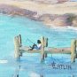 Rare Signed Jane Catlin African American Black Memorabilia Art Painting Florida