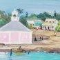 Rare Signed Jane Catlin African American Black Memorabilia Art Painting Florida