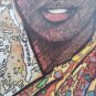 (5) Vintage & RARE David Kibuuka African Art Black Memorabilia Prints on Board