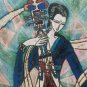 RARE SIGNED H CANSDALE ACRYLIC ABSTRACT CONTEMPORARY OUTSIDER ART PAINTING