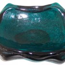 Vintage 1950's Blenko Aqua Green Color Handmade Sculptured Glass Square Display Vintage 1950's Blenko Aqua Green Color Handmade Sculptured Glass Square Display