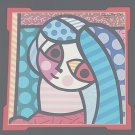Framed Romero Britto - FRANCES - Cubism Pop Art Print Miami, Florida BRAZILIAN