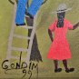 1999 Signed GONDIM Haitian Naif Folk Art Caribbean South America Painting
