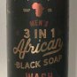 NEW (1) Men's 3 in 1 African Black Soap - Face, Body, & Hair Wash SANDLEWOOD