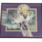 Signed Madeleine Vallier Watercolor Art Painting Ann Arbor Michigan Artist