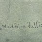 Signed Madeleine Vallier Watercolor Art Painting Ann Arbor Michigan Artist