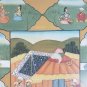 Original Mughal Indian Sikh Hindu Traditional Folk Love Art Painting on Silk #2