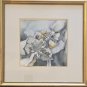 (3) Original Orna Eizenberg - Garden Landscapes - Israeli  Watercolor Painting