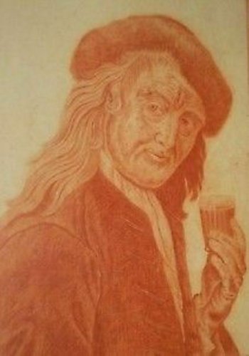 RARE SIGNED W.G.D 1788 18TH CENTURY AMERICAN EUROPEAN MAN PORTRAIT ART ANTIQUE