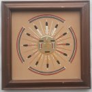 John L. Begay SUN & EAGLE Navajo Sandpainting Framed Art CrownPoint New Mexico