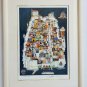 Signed JOVAN OBICAN Village in the Hills  412/1000 Judaica Art Lithograph Print