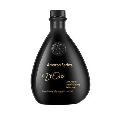 (1) Amazon Series D'Oro 24K Gold Masque, Age Defying Remove Toxins In Hair