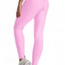 NEW (1) LYTE Sexy Butt Lifting High Waist Anti Cellulite Yoga Leggings PINK (S)