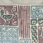 Rare Original Zimbabwe African Art Textile Batik Sankofa Print Painting Africa