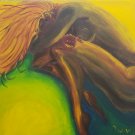 Signed Eugene Duarte Nude Woman Original Surreal Painting Miami Florida Artist