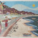 Original & Signed Andrea Beloff Paper on Paper Mache Large Print