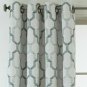(1) JCPenney Home Casey Jacquard IMPERIAL TEAL 7313191 Grommet Curtain 50 X 84