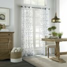 Linden Street Brooke WHITE GRAY Embroidered Sheer Grommet Curtain 50x84 JCPENNEY Linden Street Brooke WHITE GRAY Embroidered Sheer Grommet Curtain 50x84 JCPENNEY