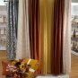 (1) Linden Street BELHAVEN Sierra Brown Rust Orange 3-WAYS Tab Top Curtain 50x84