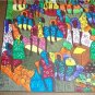 Rare Signed B. MASCARY Haitian Art "Women In The Marketplace" Acrylic Painting H
