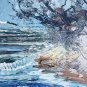 1975 Morris Katz Signed SEASCAPE Textured Art Oil Painting on Masonite SEAGULLS