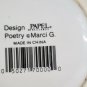 Vintage MARIE Name meaning Caring Coffee Mug Papel Marci G. White & Burgundy