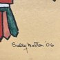 2006 Signed Sally Melton Navajo Native American Indian Framed Art