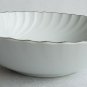 (1) Norleans Estate 9" Round Vegetable Bowl Fine China Swirled Platinum Trim