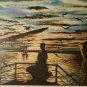 Vintage & Original Signed - S. ANOSH - Framed Art Painting on Canvas Board