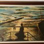 Vintage & Original Signed - S. ANOSH - Framed Art Painting on Canvas Board