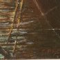Vintage & Original Signed - S. ANOSH - Framed Art Painting on Canvas Board