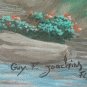 Signed 2002 Guy F. Joachim Haitian Countryside Landscape Art Painting Haiti