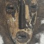 Vintage Lega Bwami Zaire Congo African Tribal Art Antique Bearded Kaolin Mask