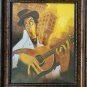 El Guitarrista by Justin Bua - The Guitar Jazz Player New York City Black Art
