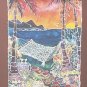 HAND SIGNED Linda Pirri âMAI TAI TIMEâ Hawaii Tropical Framed Lithograph Print