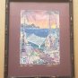 HAND SIGNED Linda Pirri âMAI TAI TIMEâ Hawaii Tropical Framed Lithograph Print
