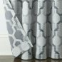 (1) JCPenney Home Casey Jacquard INDIGO BLUE 7313191 Grommet Curtain 50 X 84