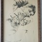 Signed Mother & Child 94/150 Vintage Lithograph Print Israeli Artist Moshe Gat