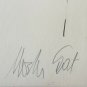 Signed Mother & Child 94/150 Vintage Lithograph Print Israeli Artist Moshe Gat