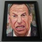 Haunting Filner - David Wiemers Original Art Painting San Diego Mayor Bob Filner