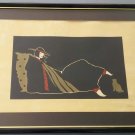 Rare Hand Signed Jorge Acevedo Rafael GOLDEN CAT Large Artist Proof Print