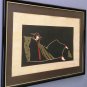 Rare Hand Signed Jorge Acevedo Rafael GOLDEN CAT Large Artist Proof Print